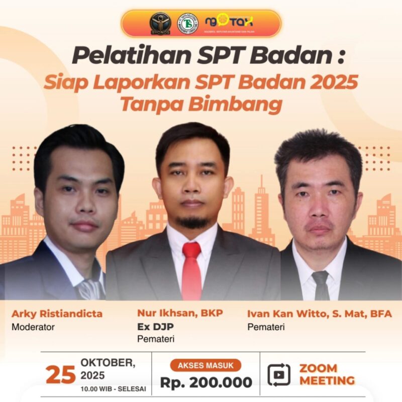 Webinar Pelatihan SPT Badan